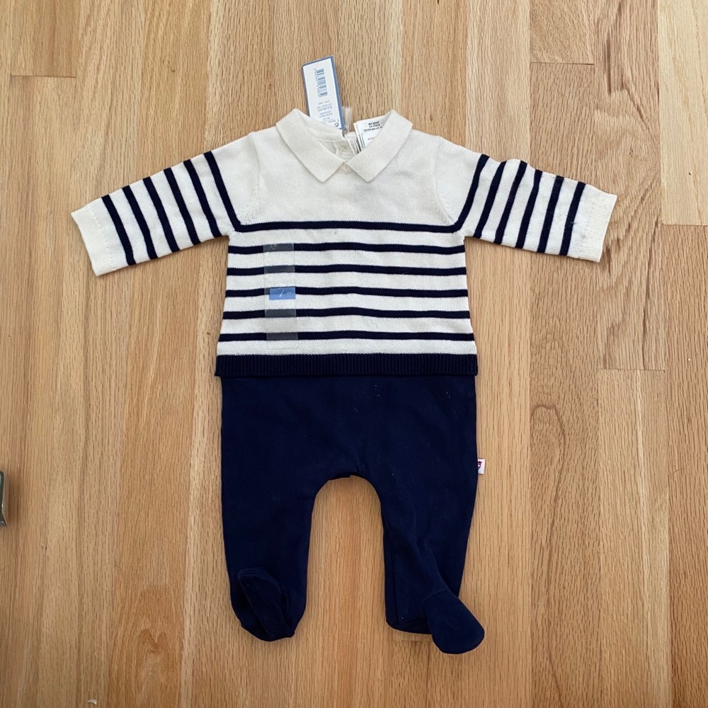 NWT Jacadi Sweater Onesie, Newborn